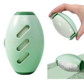 Reusable Lint Roller, Washable Pet Hair Remover, Lint Roller, Washable Sticky Gel Lint Roller Ball for Pet Hair, Reusable Lint Roller for Clothes, Travel, Home (Green)