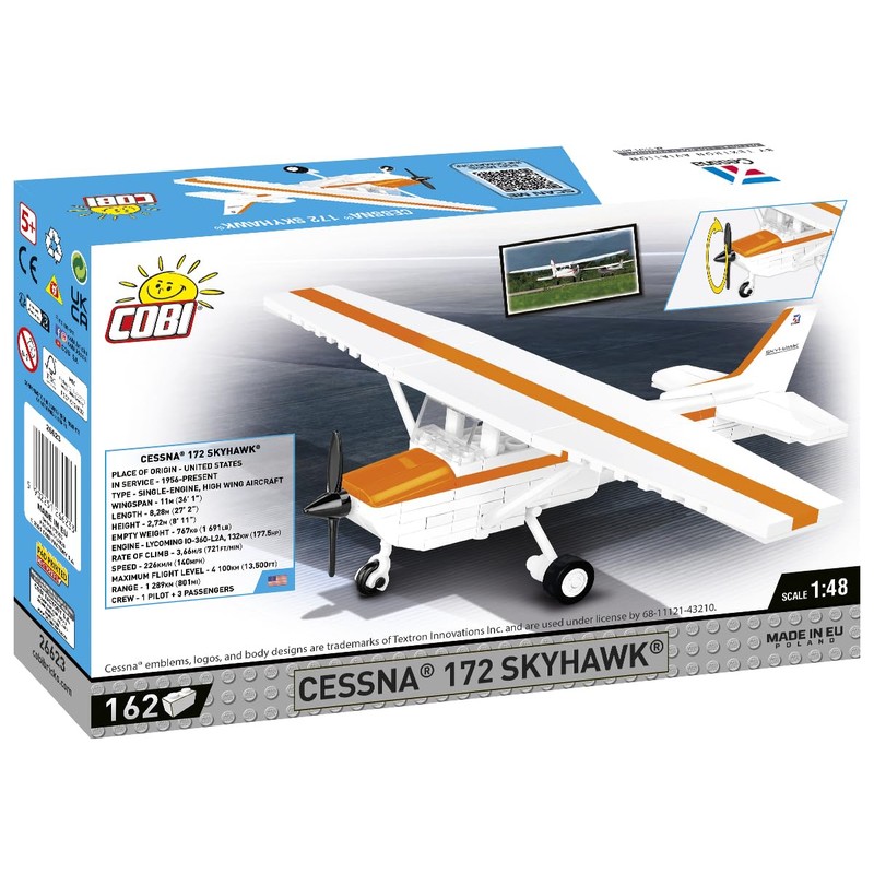 COBI Cessna 172 Skyhawk, Orange Vehicle