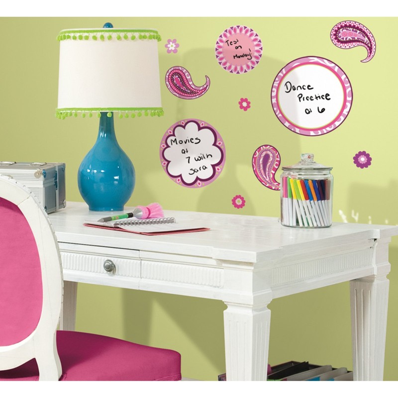 RoomMates RMK1657SCS Paisley Dry Erase Peel & Stick Wall Decals