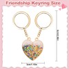 Best Friend Keyring for 2 Girls, 2 PCS Kids Heart