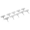 10pcs Luminous Camping Tent Pegs Set ABS 3 Hole Screw