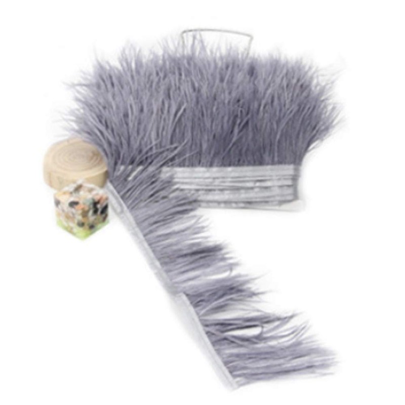 Nicole Knupfer - Nastro con piume di struzzo, strisce di