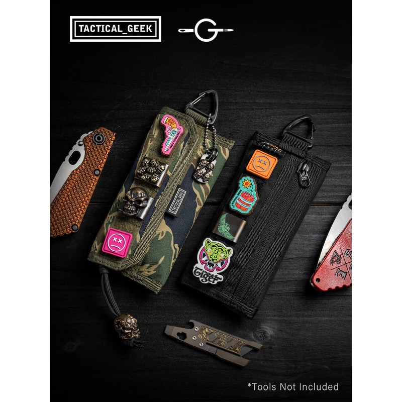 TACTICAL GEEK Storage A2 L Pouch Organizer, Nylon Handheld Wallet,