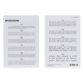 McKesson Jaeger Card Eye Test Chart - Handheld, Durable Laminated Plastic, 12 in Test Distance - 4 3/4 in x 7 in, 5 Count