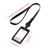 ID Card Holder, Black ID Card Holder, Badge Holder, Identification