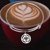 Detailed AA & NA Anonymous Dual Charm Bracelet 12 Steps