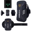 DFVmobile Waterproof Reflective Armband Case with 2 Compartments for Sport