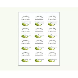 Kimmeric Studio 12 2-1/2 -INCH Round ~ BREAD & BUTTER PICKLES STICKERS MASON JAR LABELS KIMMERIC