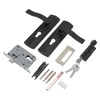 FTVOGUE Bedroom Door Lock Set Thickened Handle Black Door Handle