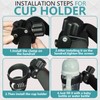 Drinks Holder Pram, Pack of 2 Universal Drink Holders, 360