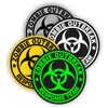 4pcs Biohazard Symbol Zombie Response Team | Hard Hat Sticker