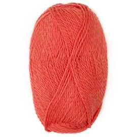 Highland Haven - Juego de 3 madejas de lana 100% Highland (150 gramos), peso de los dedos, procedentes directamente del Perú, suave y perfecto para tejer y ganchillo (dedos, rosa coral)