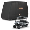 EVRBUL Golf Cart Cover, 4/4+2 Passengers Waterproof Golf Cart Covers