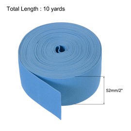 sourcing map Elastic Bands for Sewing 2" 10 Yard Dark Blue Knit Elastic Spool High Elasticity for Wigs, Waistband, Pants