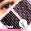 YOONOYA Lash Clusters 320 Pcs 9-16 mm Individual Lashes 50D
