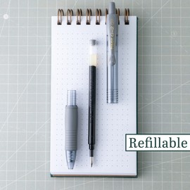 Pilot G2 Premium Refillable & Retractable Rolling Ball Gel Pens, 0.7mm Fine Point, Gray, 6-Pack