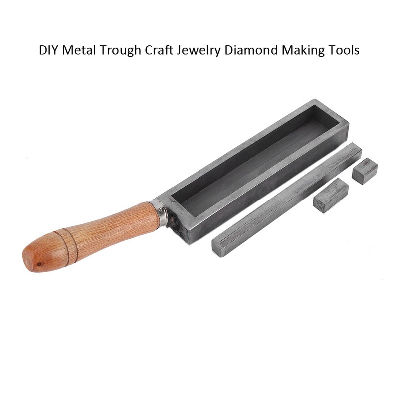 DIY Metal Trough Craft Jewelry Diamond Making Tools Casting Mold