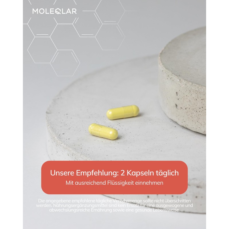 MoleQlar Fisetin 100 mg Capsules Pack of 60, Dietary Supplement with