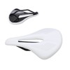 155mm Widen Carbon Fiber Leather Bicycle Saddle Cushion Hollow Cycling