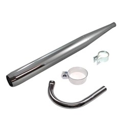 Tuning Exhaust + 32 mm Plug Manifold Set Suitable for Zündapp C CS GTS KS 50 Type 517 529