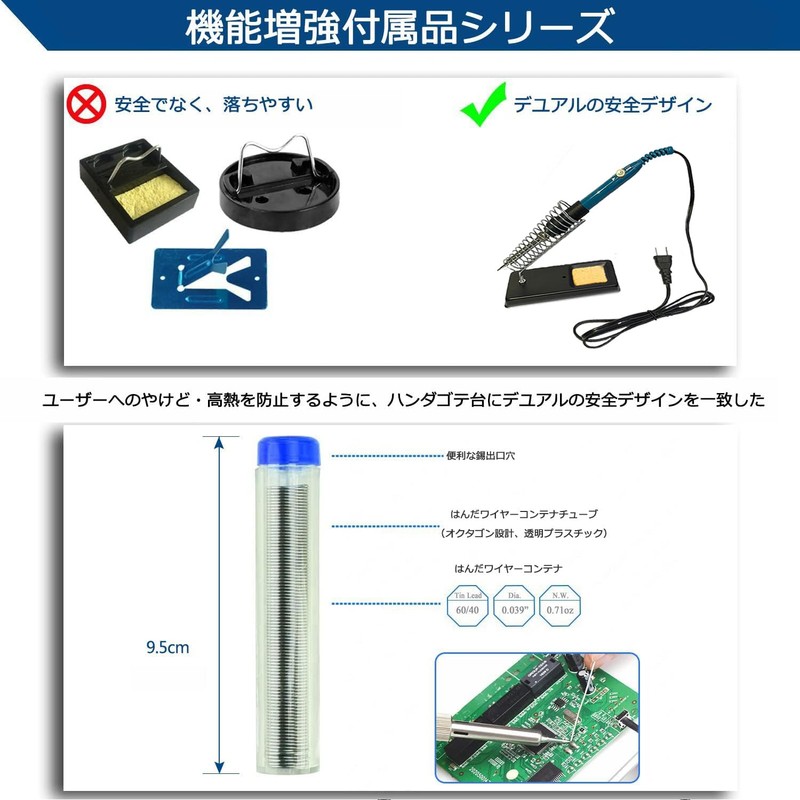 RITYHOFT Soldering Iron, Soldering Iron Set, Adjustable Temperature (420 -