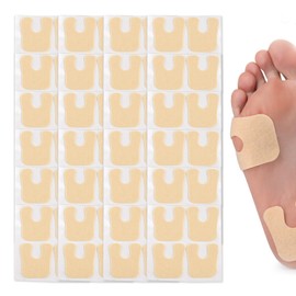 QIYUDA 24 Pieces Callus Pads for Bottom of Foot, Adhesive Horseshoe Callus Cushions for Feet