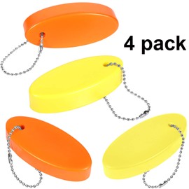 Foam Floating Keychain Oval Float Key Ring Key Float Foam Keychain for Boating, Fishing, Sailing and Outdoor Sports (4)