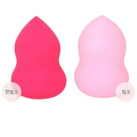 Versatile Makeup Puffs: Foundation, Waterdrop, Dewy Glow, Powder, Air Cushion Hot Pink