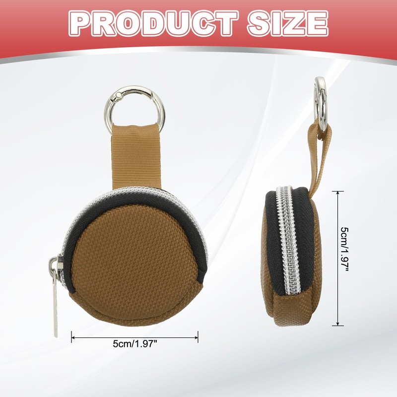 sourcing map Portable Ring Organizer Case with Keychain, Anti-Lost Traveling