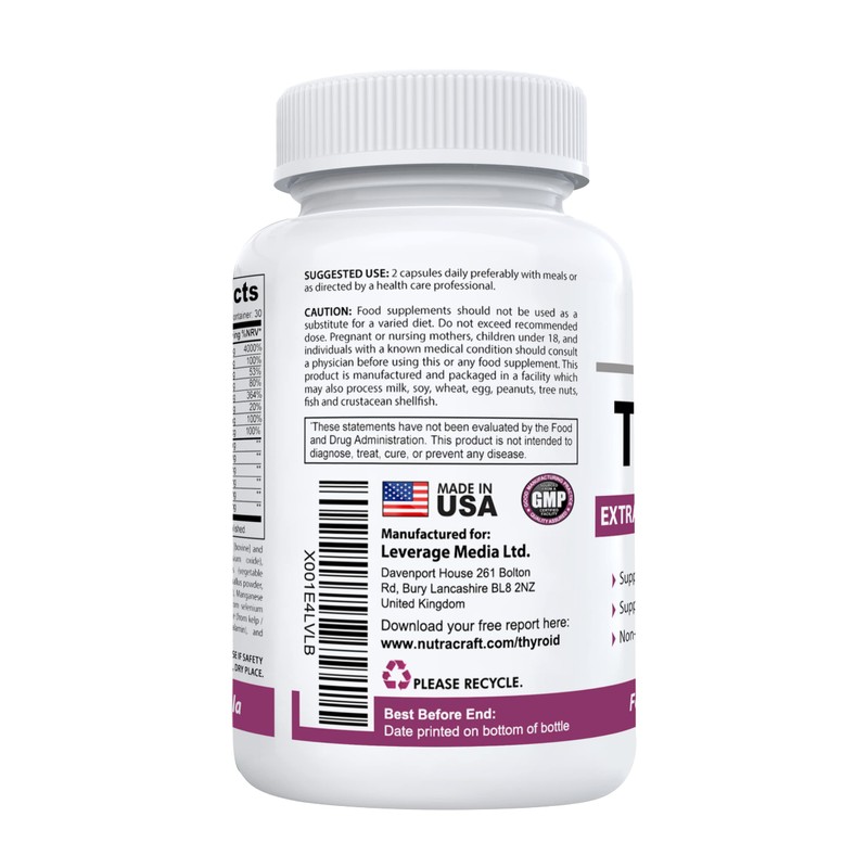 ThyroAid #1 Thyroid Support Supplement | Premium Thyroid Formula &
