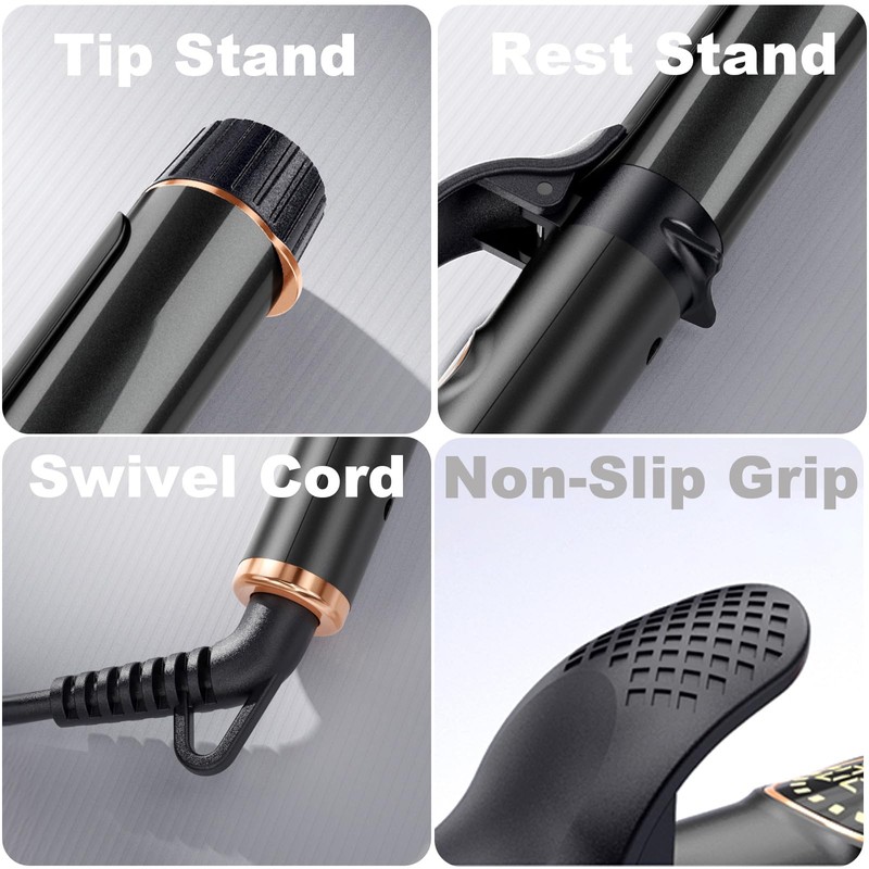 ORYNNE Mini Travel Curling Iron for Short Hair 1 Inch