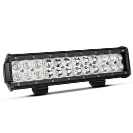 TURBO SII 12 Inch LED Light Bar Spot Flood Combo Beam 180W Double Row Light Bar Off Road Driving Led Work Lights for UTV ATV Truck Boat Waterproof