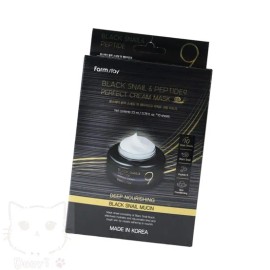 farm stay DR 팜스테이 블랙 스네일 펩타이드9 퍼펙트 크림 마스크 23ML 10매 주름개선