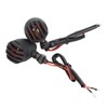 Pair Motorcycle Turn Signal Light with Grill Cover 3 Wires