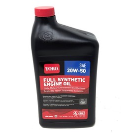 Toro Pack of 2 139-0627 SAE 20W-50 Full Synthetic Engine Oil Quart and Fuel Treatment