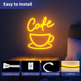 iNextStation Neon LED Accessories 10pcs led neon mounting Clips and 10pcs sxrews