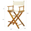 Casual Home 24" Director's Chair Honey Oak Frame-with Wheat Canvas,