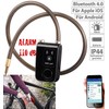 Semptec Urban Survival Technology Alarm lock: app-controlled cable lock, Bluetooth,