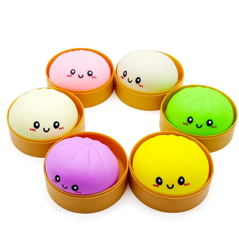 8.5cm Dumpling Squishy Toys, Giant Dumpling Squishy Mystery Box, Colorful
