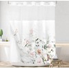 Tititex No Hooks Snap in Liner Aesthetic Blooming White Flowers