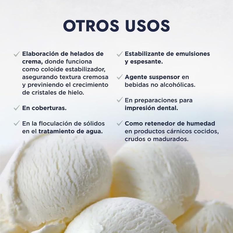 Hebbe - Alginato de Sodio, Gelificante y Espesante Natural para