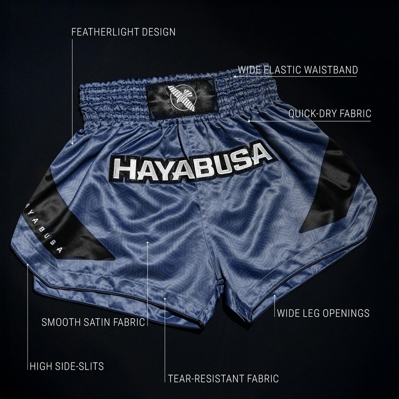 Hayabusa Core Muay Thai Shorts, Azul, Large