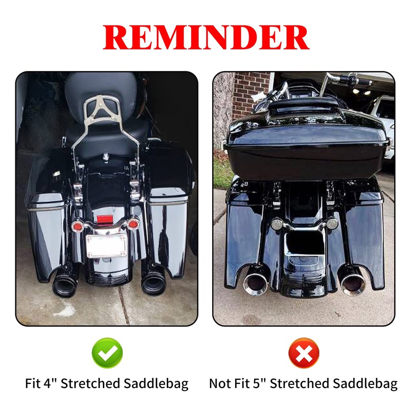 HCmotorku Motorcycle Saddlebag Liners 4" Extended Saddlebags Inserts Fits for