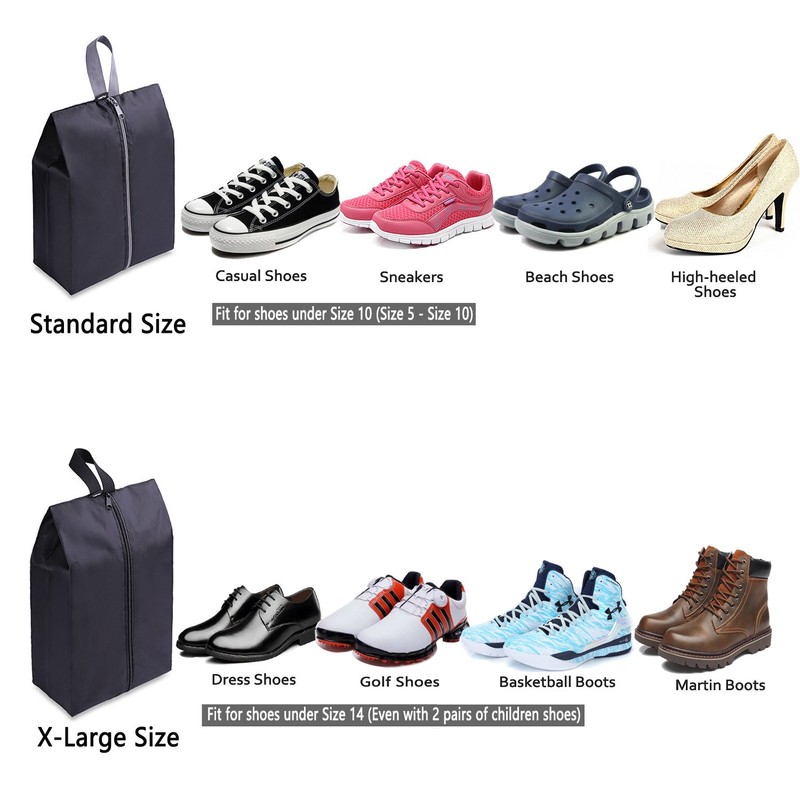 YAMIU Travel Shoe Bags Set of 2 Waterproof Nylon with