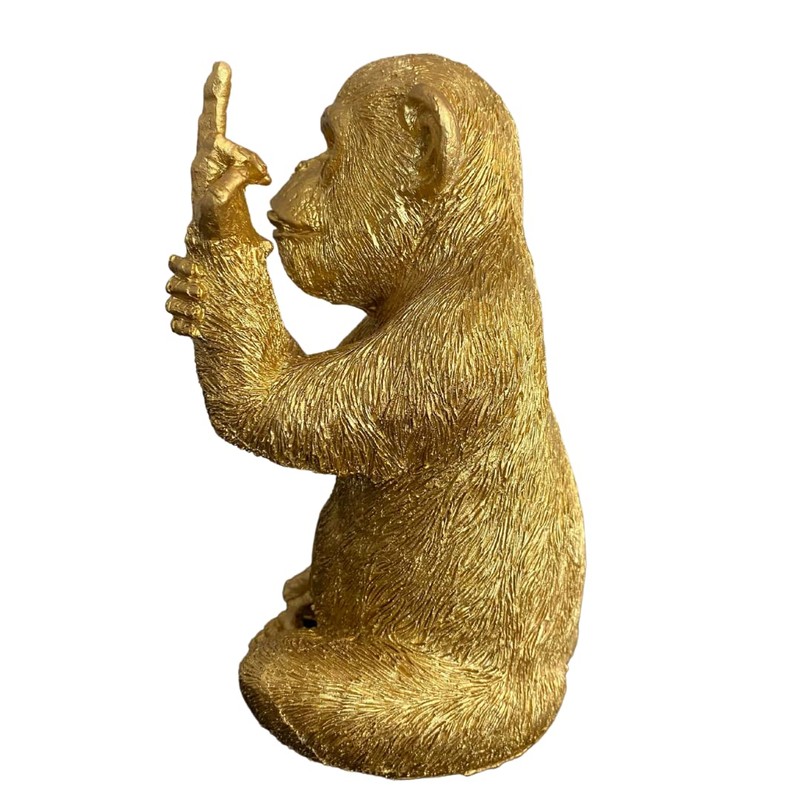 RP Medium Resin Rude Monkey Ornament 19cm Statue Sculpture Figurine
