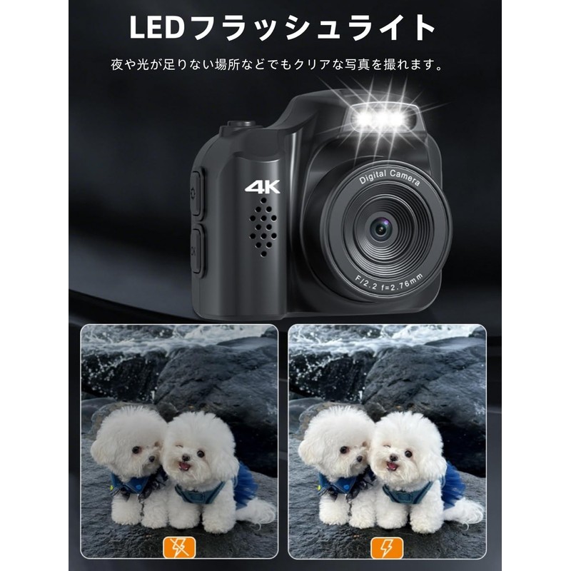 YULINJIA Ultra Compact Digital Camera 4K Mini Size Video Recording