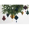 PartyDeco Christmas Tree Bauble Paper Honeycomb Icicle Burgundy Decorations for
