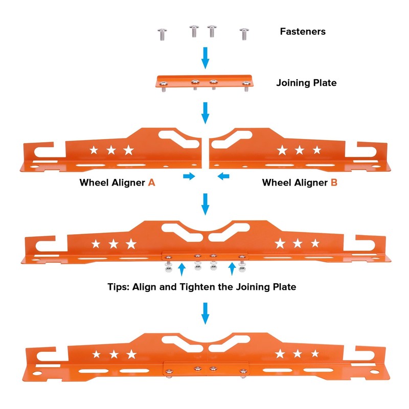 mocsenber Wheel Alignment Tool with 2 Measuring Tapes, Automotive Toe