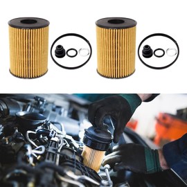 Kutyun 2PCS Oil Filter, Automotive Replacement Oil Filters, Car Parts Engine Oil Filter Compatible with 2022-2023 Hyundai Sonata, Kia Sorento 2.5 L, Replaces# 263502S000, 26350-2R000