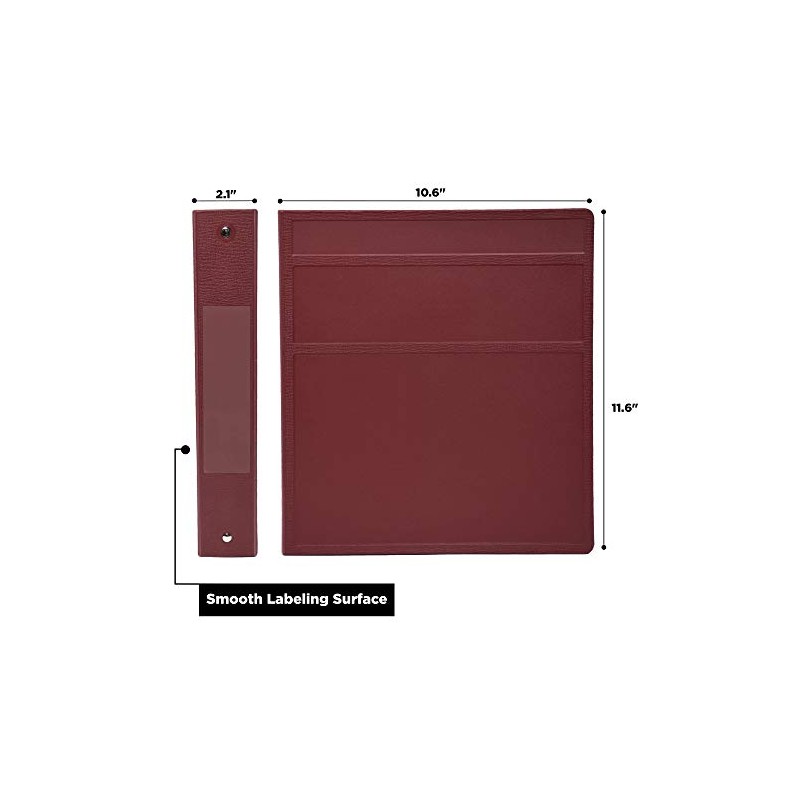 Carstens 1.5- Inch Heavy Duty 3-Ring Binder - Side Opening